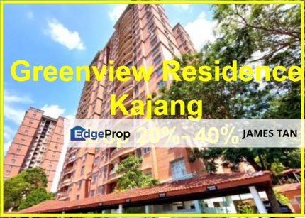 [BELOW MARKET 48K] FREEHOLD Condo Greenview Residence Kajang, Selangor, Kajang