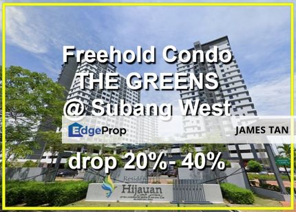 [BELOW MARKET 108K] FREEHOLD Residensi Hijauan (The Greens) @ Subang West, Selangor, Shah Alam