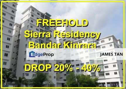 [BELOW MARKET 42K] FREEHOLD Condominium Sierra Residency, Bandar Kinrara, Selangor, Bandar Kinrara Puchong