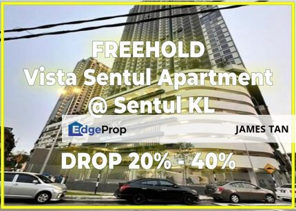 [BELOW MARKET 121K] FREEHOLD Vista Sentul Apartment, Sentul Kuala Lumpur, Kuala Lumpur, Sentul
