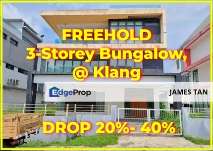  [BELOW MARKET 756K]   Freehold 3-Storey Bungalow @  Laman Villa , Jalan Meru Klang, Selangor, Klang