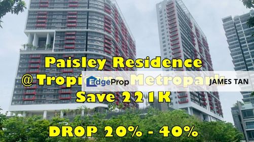 BELOW MARKET 221K Paisley Residence @ Tropicana Metropark, Subang Jaya, Selangor, Subang Jaya