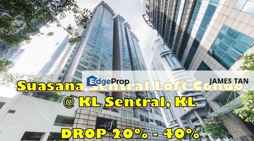 BELOW MARKET 490K 💸   📍Suasana Sentral Loft Condo @ KL Sentral, Kuala Lumpur, Kuala Lumpur, KL Sentral
