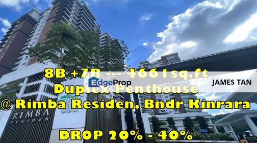 Save 653k Duplex Penthouse @ Rimba Residen, Bandar Kinrara, Puchong, Selangor, Bandar Kinrara Puchong