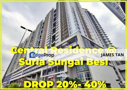 [BELOW MARKET 81K] Freehold Central Residence @ Suria Sungai Besi, Kuala Lumpur, Salak Selatan