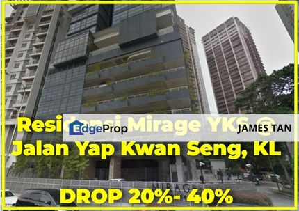 [BELOW MARKET 833K] FREEHOLD Residensi Mirage YKS @ Jalan Yap Kwan Seng, Kuala Lumpur, Kuala Lumpur, KLCC