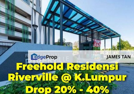[BELOW MARKET 213K] Freehold Residensi Riverville @ Taman Seri Sentosa, Kuala Lumpur, Kuala Lumpur, Jalan Klang Lama (Old Klang Road)