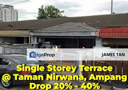  [BELOW MARKET 85K] 1 Storey Terrace @ Taman Nirwana, Ampang, Selangor, Ampang
