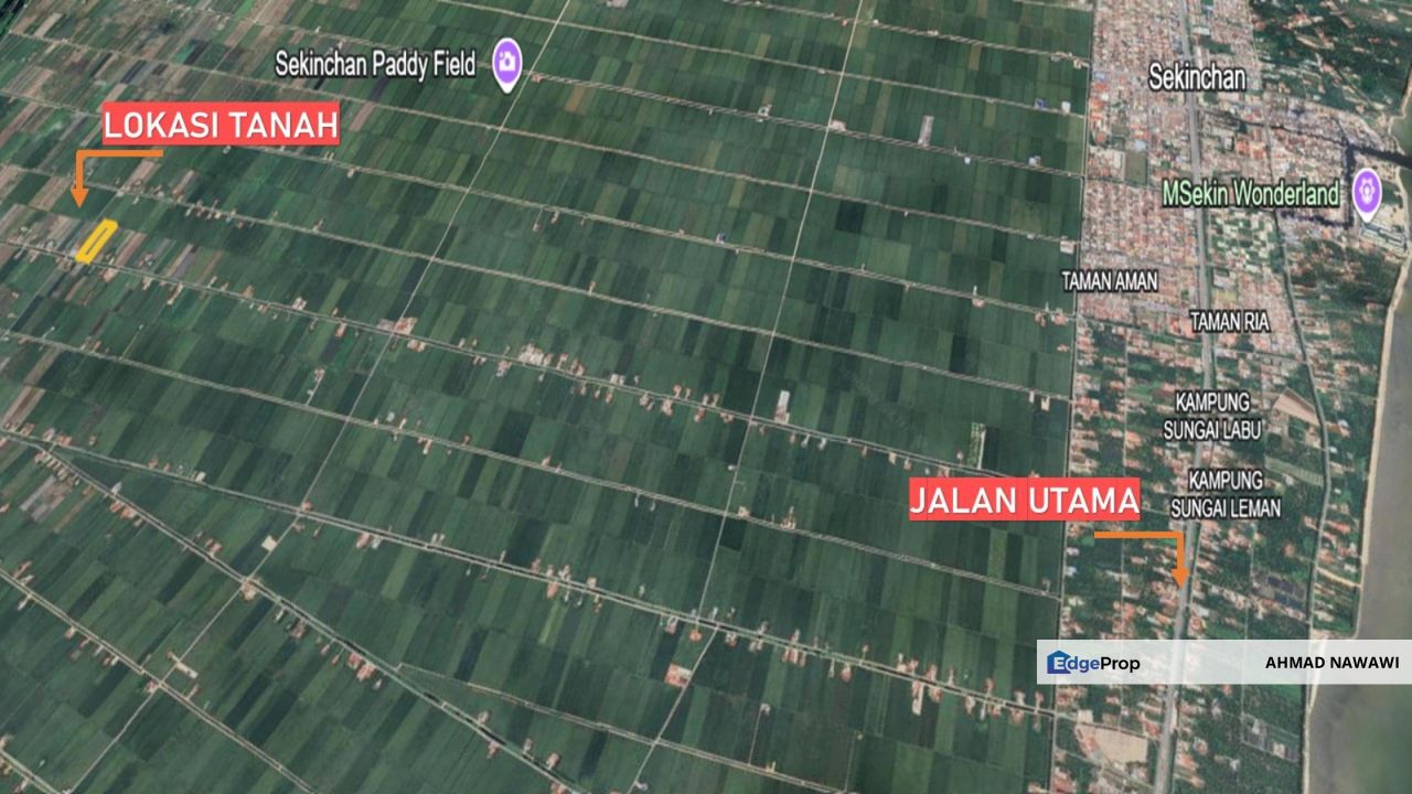 PASIR PANJANG SEKINCHAN, 2.5 Ekar Tanah Sawah For Sale, Selangor, Sekinchan