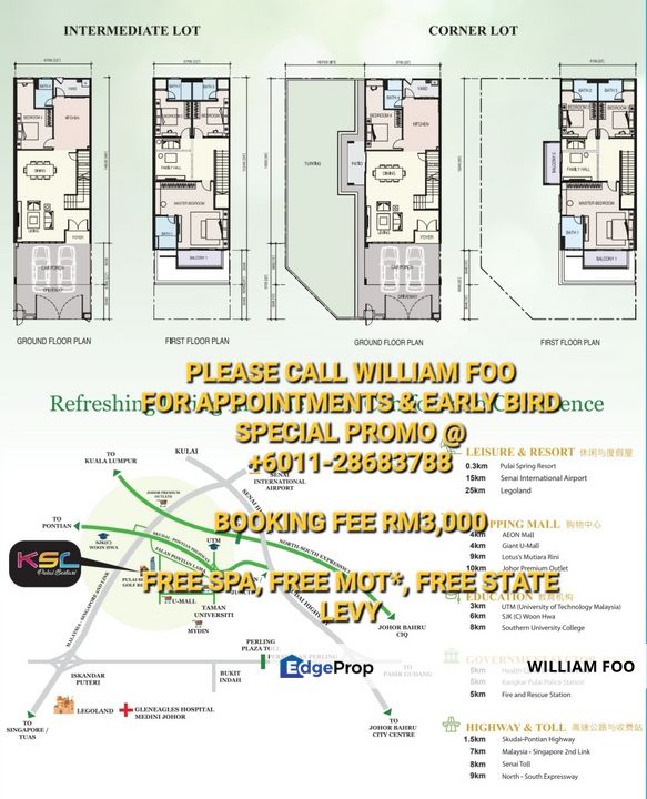 Pulai Bestari 4Bed 4Bath New Phase Ltd Units Sale, Johor, Skudai