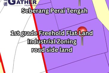 Seberang Perai Tengah freehold Industrial land For Sale