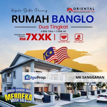 Rumah Banglo Dua Tingkat di Kepala Batas, Penang, Penang, Kepala Batas