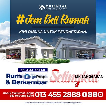 Rumah Berkembar Setingkat di Selama Perak, Perak, Selama