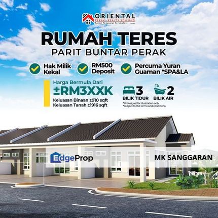 Rumah Teres Setingkat di Parit Buntar, Perak, Perak, Parit Buntar