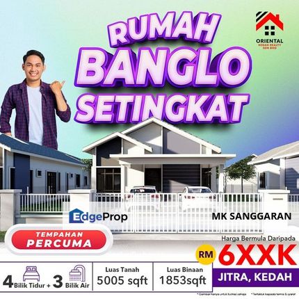 Rumah Banglo 1 Tingkat, Jitra Kedah, Kedah, Jitra