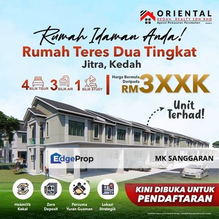 Rumah Teres 2 Tingkat di Jitra, Kedah, Kedah, Jitra