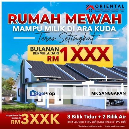 Rumah Teres 1 Tingkat, Ara Kuda Penang, Penang, Kubang Semang