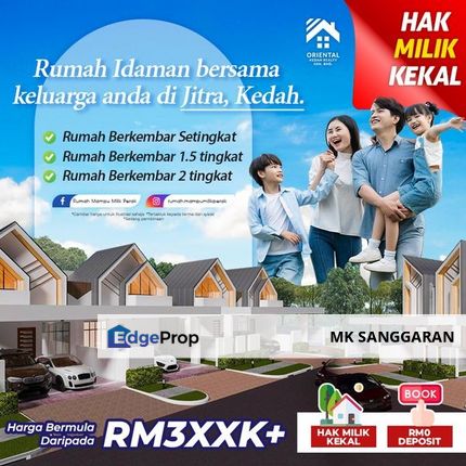 Rumah Berkembar 1 Tingkat, Jitra Kedah, Kedah, Jitra