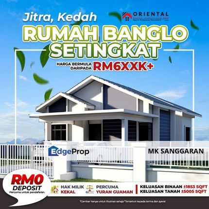 Rumah Banglo Setingkat di Jitra, Kedah, Kedah, Jitra