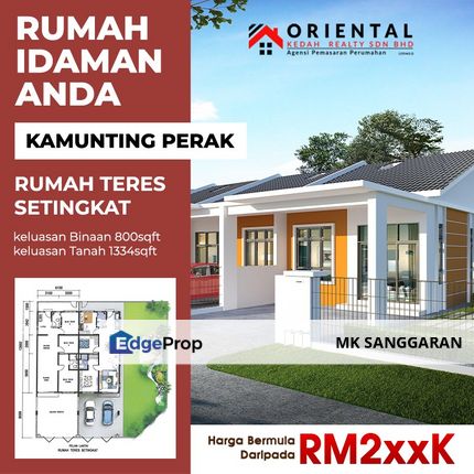 Rumah Teres Setingkat di Kamunting, Perak, Perak, Kamunting