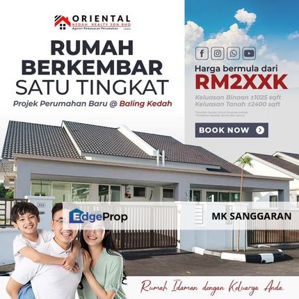 Rumah Berkembar 1 Tingkat di Baling, Kedah, Kedah, Baling