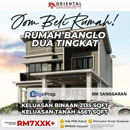 Rumah Banglo Dua Tingkat di Selama, Perak, Perak, Selama