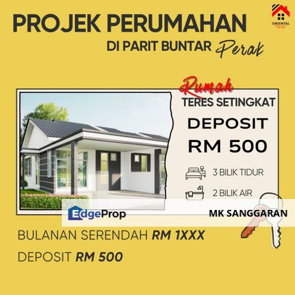 Rumah Teres 1 Tingkat di Parit Buntar, Perak, Perak, Parit Buntar