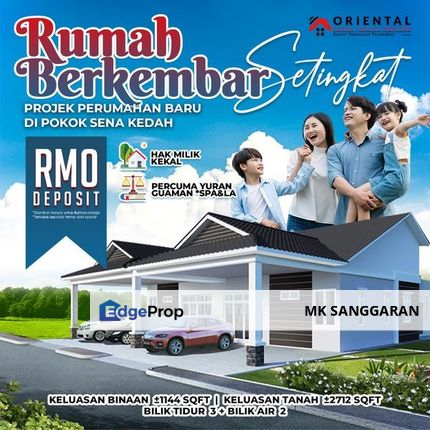 Rumah Berkembar Setingkat di Pokok Sena, Kedah, Kedah, Pokok Sena