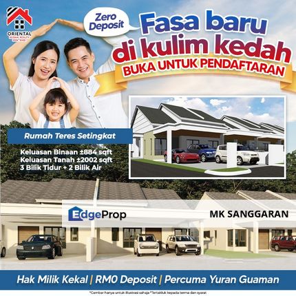 Rumah Teres Setingkat di Kulim, Kedah, Kedah, Kulim