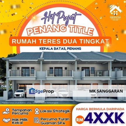 Rumah Teres 2 Tingkat Kepala Batas, Penang, Penang, Kepala Batas