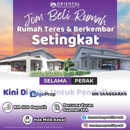 Rumah Berkembar Setingkat di Selama, Perak., Perak, Selama