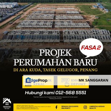 Rumah Berkembar Setingkat, Ara Kuda Penang, Penang, Kubang Semang