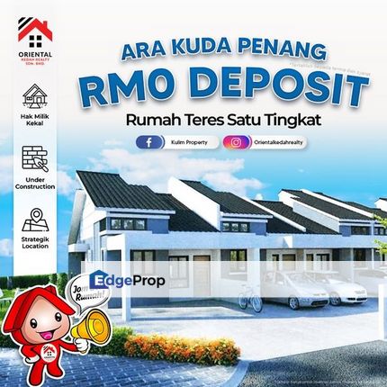 Rumah Teres Setingkat, Ara Kuda Penang, Penang, Kubang Semang