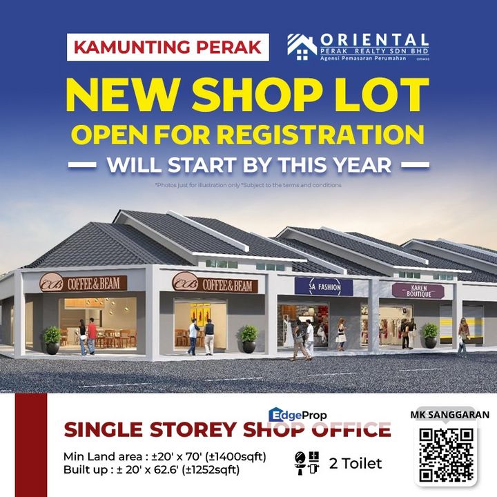 Single Storey Shop Office at Kamunting Perak for Sale @RM398,800 By MK ...
