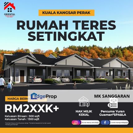 Rumah Teres Setingkat Type A1 di Kuala Kangsar, Perak, Perak, Kuala Kangsar