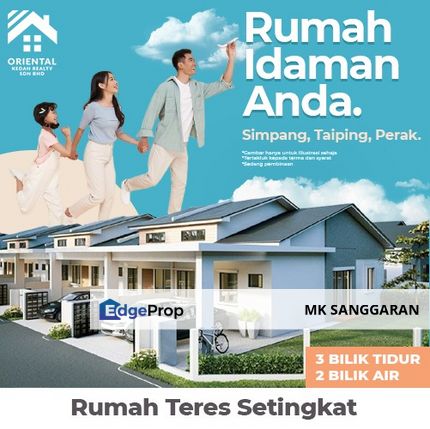 Rumah Teres Setingkat di Simpang, Taiping, Perak, Perak, Taiping