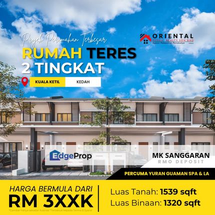 Rumah Teres Dua Tingkat di Kuala Ketil, Kedah, Kedah, Kuala Ketil