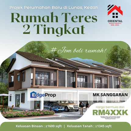 Rumah Teres Setingkat di Lunas, Kedah, Kedah, Lunas