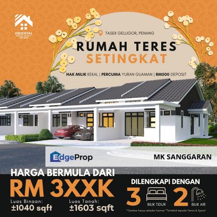 Rumah Teres Setingkat di Tasek Gelugor, Penang, Penang, Tasek Gelugor