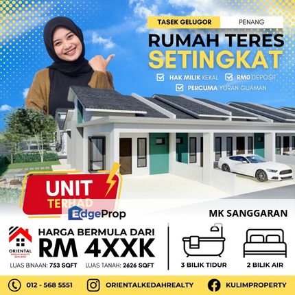 Rumah Teres Setingkat di Tasek Gelugor, Penang, Penang, Tasek Gelugor