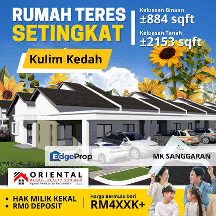 Rumah Teres Setingkat di Kulim, Kedah, Kedah, Kulim