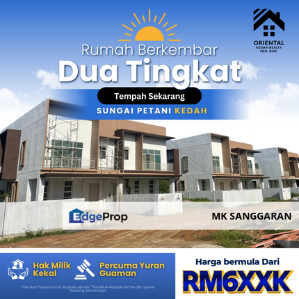 Rumah Berkembar Dua Tingkat di Sungai Petani, Kedah, Kedah, Sungai Petani