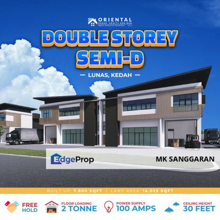 Double Storey Semi Detached Unit at Lunas, Kedah, Kedah, Lunas