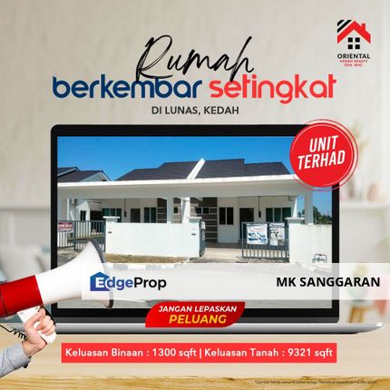 Rumah Berkembar Setingkat di Lunas, Kedah, Kedah, Lunas