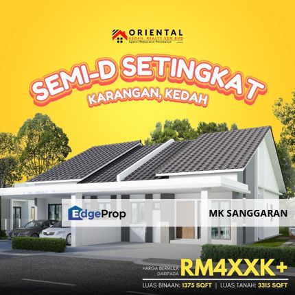 Rumah Berkembar Setingkat di Karangan, Kedah, Kedah, Karangan