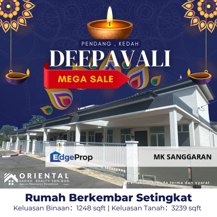 Rumah Berkembar Setingkat di Pendang , Kedah, Kedah, Pendang