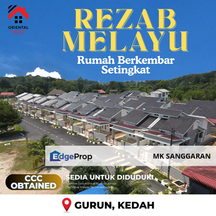 Rumah Berkembar 1 Tingkat di Gurun, Kedah, Kedah, Gurun