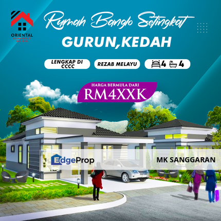 Rumah Banglo Setingkat di Gurun, Kedah, Kedah, Gurun