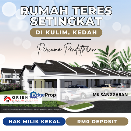 Rumah Teres Setingkat di Kulim, Kedah, Kedah, Kulim