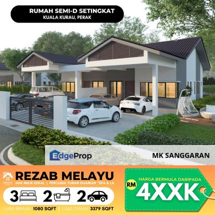 Rumah Berkembar Setingkat di Kuala Kurau, Perak, Perak, Kuala Kurau